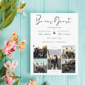 Collage 5 Foto's Covid19 Chic zijn ons gasthuwelij Briefkaart