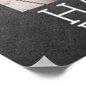 Collage 6 foto's op het bord Happy Alles Poster (Hoek)