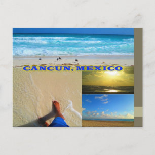 COLLAGE 8 VAN DE PRENTBRIEFKAAREN CANCUN VAN DE BRIEFKAART