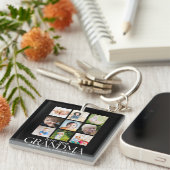 Collage 9 Photos for Grandma Love you Sleutelhanger (Voorkant Rechts)