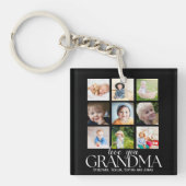 Collage 9 Photos for Grandma Love you Sleutelhanger (Voorkant)