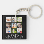 Collage 9 Photos for Grandma Love you Sleutelhanger (Achterkant)