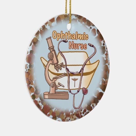 Collage aangepaste Ophthalmic Nurse ornament (Rechts)
