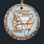 Collage aangepaste Ophthalmic Nurse ornament<br><div class="desc">Collage custom Ophthalmic Nurse ornament,  Nurse kleding,  Rn Nurse geschenken door ArtMuvz Illustration. Nurse geschenken,  Nurse T-shirt,  petten,  leuke verpleegkundige canvas tassen,  Nurse ornamenten. Matching Nurse T-shirt en Nurse geschenken voor RN Nurse liefhebbers. Ophthalmic Nurse shirt,  aangepaste verpleegkundige geschenken , gepersonaliseerde verpleegsterskleding.</div>