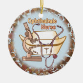 Collage aangepaste Ophthalmic Nurse ornament (Voorkant)