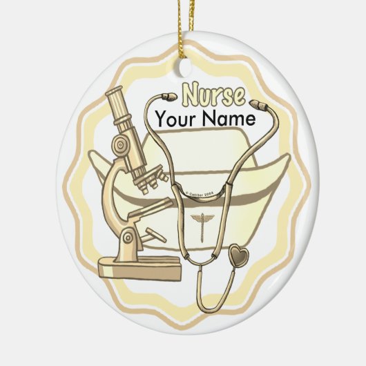 Collage aangepaste Verpleegkundige Ornament (Links)