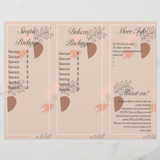 Collage Aardetinten Evenementenplanner Flyer (Voorkant)