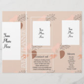 Collage Aardetinten Evenementenplanner Flyer (Achterkant)