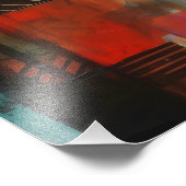 Collage Abstracto de Círculo Geométrico Foto Afdruk (Hoek)