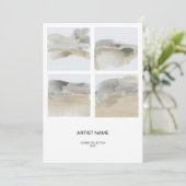 Collage Afbeelding Artiest Kaart Sjabloon (Staand voorkant)