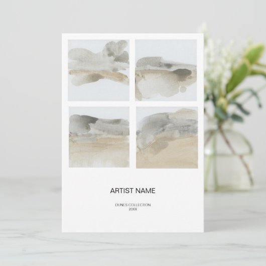 Collage Afbeelding Artiest Kaart Sjabloon (Staand voorkant)