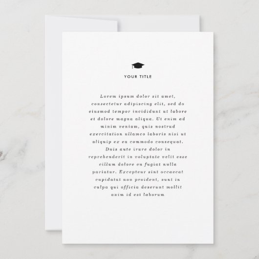 Collage Afstudeerder Foto Aankondiging (Achterkant)