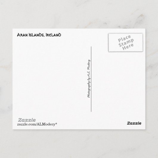 Collage Aran Islands Briefkaart (Achterkant)