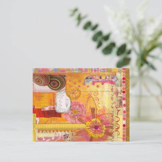 Collage Art Briefkaart (Staand voorkant)