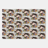 Collage Art |  dames met typografie Inpakpapier Vel (Voorkant 2)