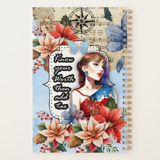 Collage Art December, Holly Planner (Achterkant)