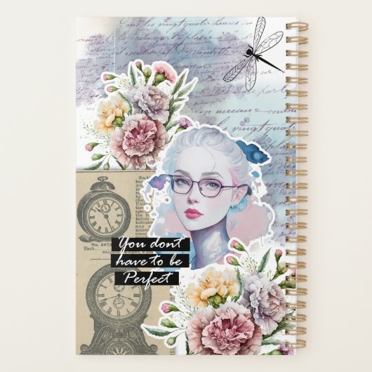 Collage Art January, Carnation Planner (Achterkant)