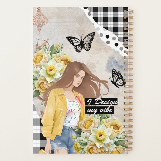 Collage Art March, Daffodil Planner (Achterkant)