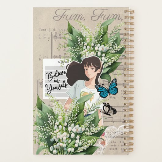 Collage Art May, Lily of the Valley Planner (Achterkant)