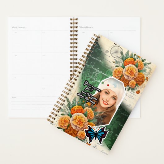 Collage Art October, Marigold Planner (Display)