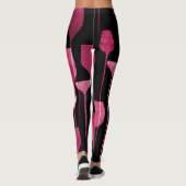Collage Art: Partij Drink Patroon. Leggings (Achterkant)
