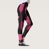 Collage Art: Partij Drink Patroon. Leggings (Rechts)