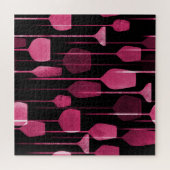 Collage Art: Partij Drink Patroon. Legpuzzel (Horizontaal)