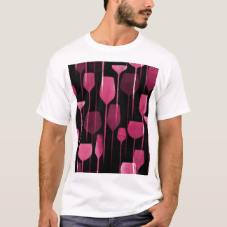Collage Art: Partij Drink Patroon. T-shirt