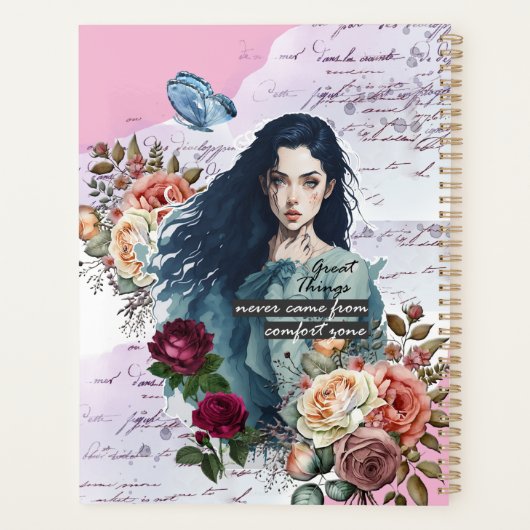 Collage Art Rose Planner (Achterkant)