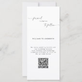 Collage B / W Foto Lange bruiloft Save the Date (Achterkant)