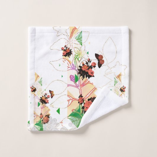 Collage  bad handdoek (Wasdoekje)