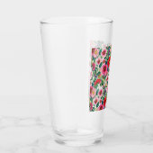 Collage, bloemenmotief, waterverf 2 glas (Rechts)