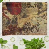  collage, Bonjour de Paris Theedoek (Gevouwen)