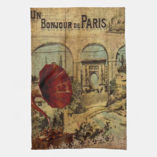collage, Bonjour de Paris Theedoek