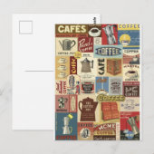 Collage café briefkaart (Voorkant / Achterkant)