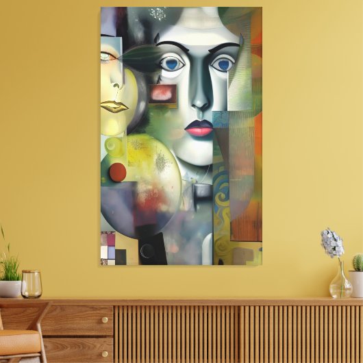 Collage Canvas Afdruk (Insitu (Woonkamer))