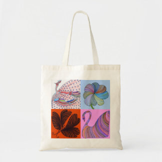 Collage canvas tas van Daisy