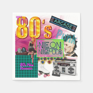 Collage Cocktail Napkin 80 jaar Servetten