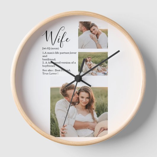Collage Couple Foto en roomRomantische Wife Gift (Voorkant)