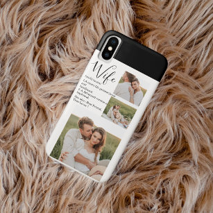 Collage Couple Foto en roomRomantische Wife Gift Case-Mate iPhone Case