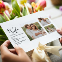 Collage Couple Foto en roomRomantische Wife Gift