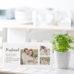 Collage Couple Foto en roomRomantische Wife Gift Houten Kist Print<br><div class="desc">Collage Couple Photo & Romantic Husband Love Gift</div>