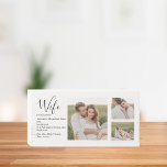 Collage Couple Foto en roomRomantische Wife Gift Houten Kist Print<br><div class="desc">Collage Couple Foto en roomRomantische Wife Gift</div>