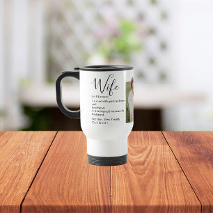 Collage Couple Foto en roomRomantische Wife Gift Reisbeker