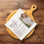 Collage Couple Foto en roomRomantische Wife Gift Theedoek<br><div class="desc">Collage Couple Foto en roomRomantische Wife Gift</div>