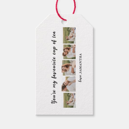 Collage Couple Foto & jij bent mijn beker van de T Cadeaulabel (Voorkant)