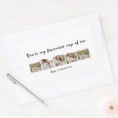 Collage Couple Foto & jij bent mijn beker van de T Rechthoekige Sticker (Envelop)