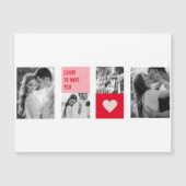 Collage Couple Foto | Moderne Valentijnse cadeau (Voorkant)