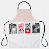 Collage Couple Foto | Moderne Valentijnse cadeau Schort (Voorkant)