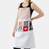 Collage Couple Foto | Moderne Valentijnse cadeau Schort (Insitu)